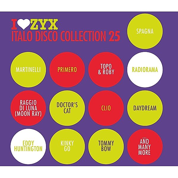 Zyx Italo Disco Collection 25, Diverse Interpreten