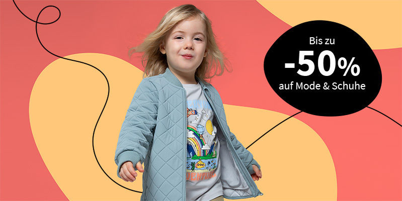 Bis zu -50% auf Mode & Schuhe