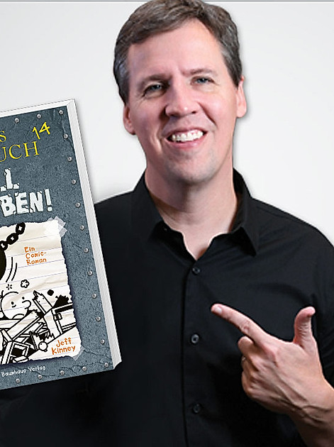 Jeff Kinney illustriert Gregs Tagebucheinträge mit eigenen Comics