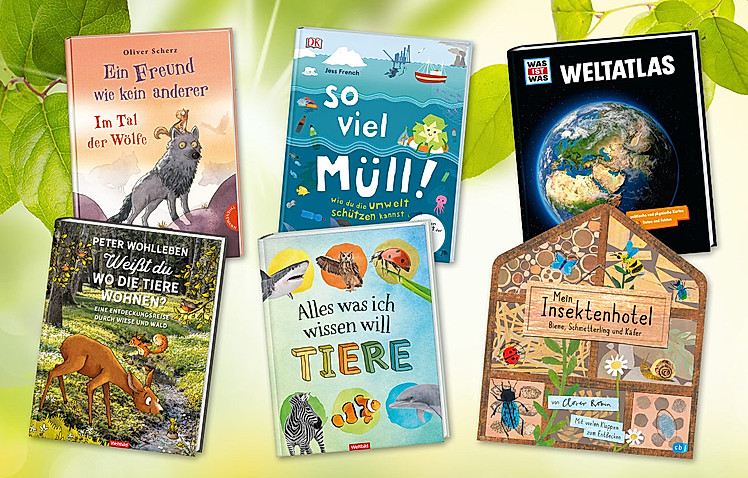 Von "So viel Müll - wie du die Umwelt schützen kannst!" bis "Weißt du, wo die Tiere wohnen?" - die besten Buchtipps für kleine Entdecker