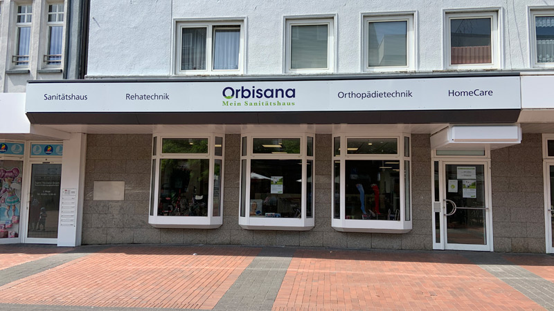 Orbisana Sanitätshaus, Straßenansicht