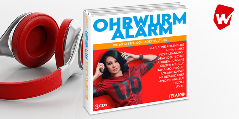 Ohrwurm-Alarm - Die 60 besten Schlager-Kulthits auf 3 CDs hier kaufen