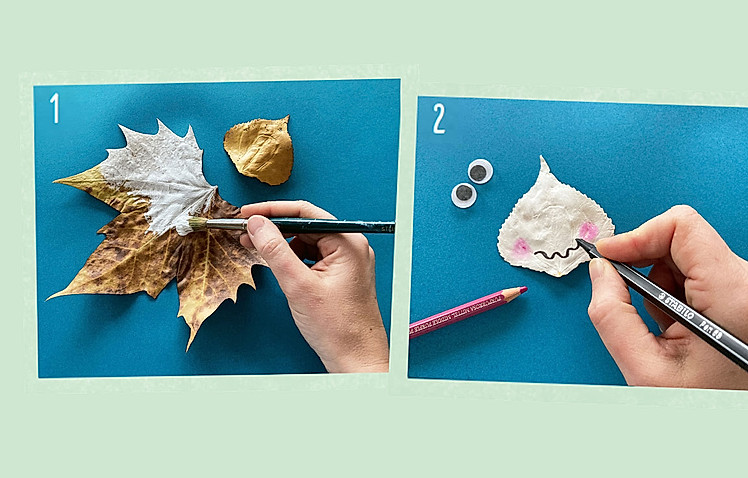 Kinderleicht kreativ Blätter - Anleitung