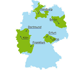 Landkarte Orbisana Sanitätshäuser Deutschland