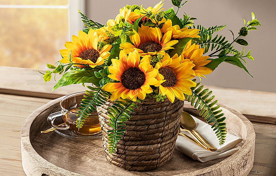Sonnenblumen verleihen der Farbe Gelb Bedeutung