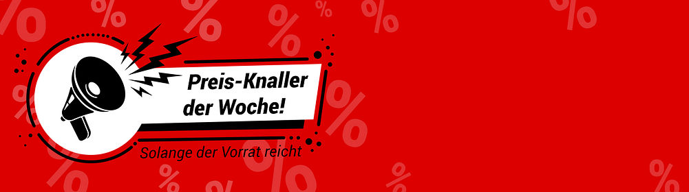 ## Die Preis-Knaller der Woche
* **30** ausgewählte Top-Angebote! 
* **Zeitlich limitiert**! 
* Nur solange der **Aktions-Vorrat** reicht!

**Schnell sein lohnt sich:** Diese Preis-Knaller gelten nur bis **maximal 03.05.24, 24 Uhr!**

####Jetzt zuschnappen und Mega Schnäppchen sichern!####
