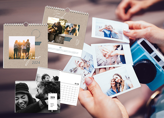 Personalisierbarer Fotokalender zum selbst gestalten in verschiedenen Formaten und Bindungen